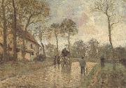 Camille Pissarro The Mailcoach at Louveciennes Sweden oil painting artist